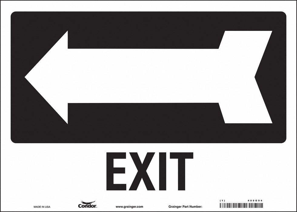Safety Sign 10 in x 14 in Vinyl