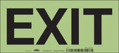 Safety Sign 4 in x 9 in Glow Vinyl PK10