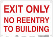 Safety Sign 7 in x 10 in Aluminum