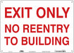 Safety Sign 10 in x 14 in Aluminum
