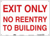 Safety Sign 10 in x 14 in Polyethylene