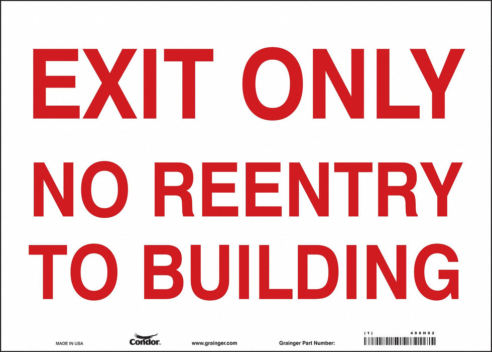 Safety Sign 10 in x 14 in Vinyl