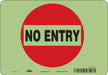 Safety Sign 14 inx10 in Glow Vinyl
