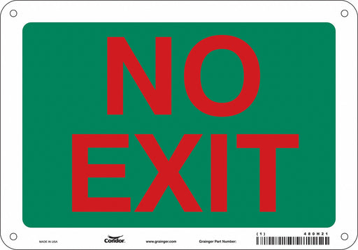 Safety Sign 7 in x 10 in Vinyl