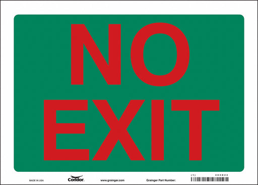 Safety Sign 10 in x 14 in Vinyl