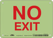 K2119 Safety Sign 5 in x 7 in Polyethylene
