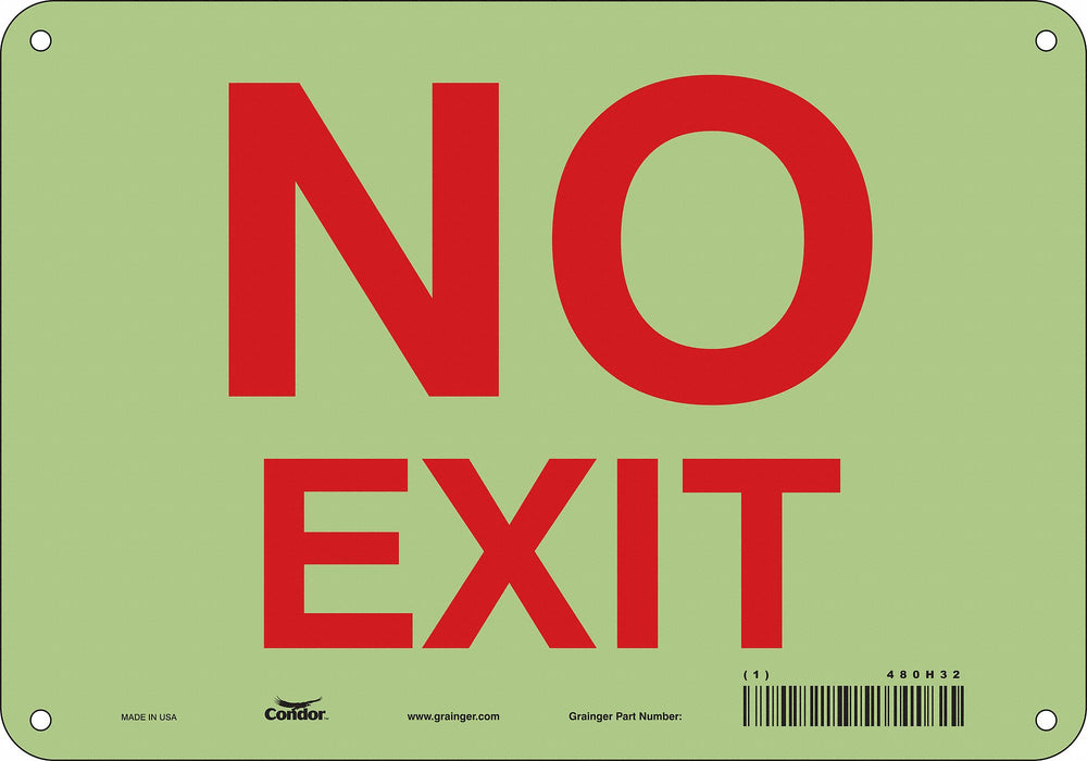 K2119 Safety Sign 7 in x 10 in Polyethylene