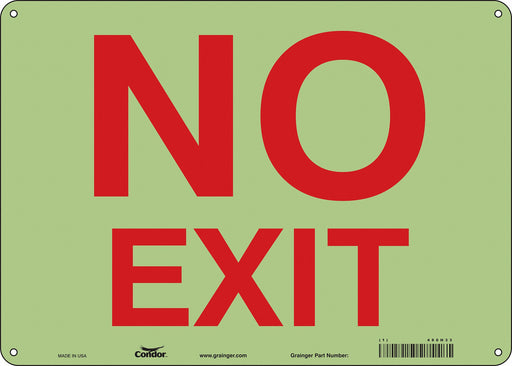 K2119 Safety Sign 10 in x 14 in Polyethylene