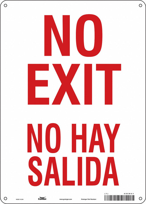 Safety Sign 14 in x 10 in Aluminum