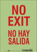 Safety Sign 10 in x 7 in Glow Vinyl