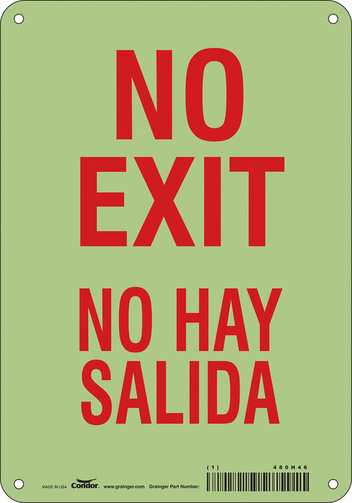Safety Sign 10 in x 7 in Polyethylene