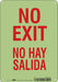 Safety Sign 10 in x 7 in Polyethylene