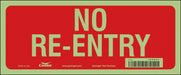 Safety Sign 5 in x 12 in Glow Vinyl