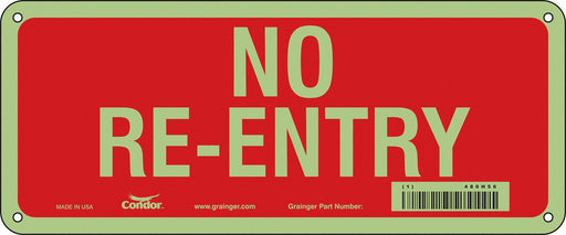 Safety Sign 5 in x 12 in Aluminum