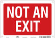 Safety Sign 7 in x 10 in Polyethylene