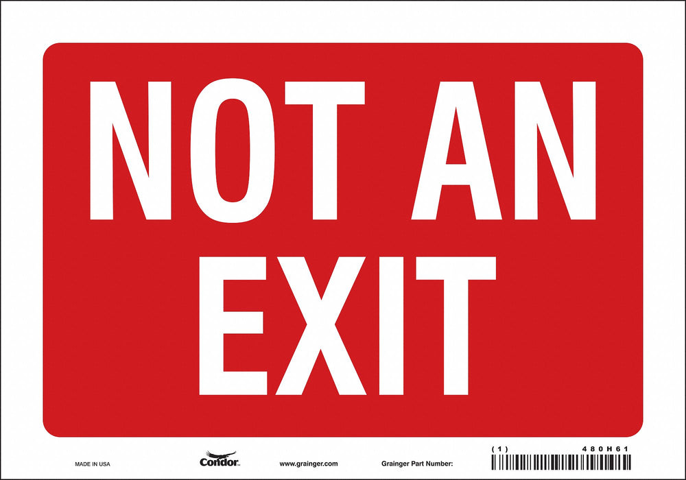 Safety Sign 7 in x 10 in Vinyl