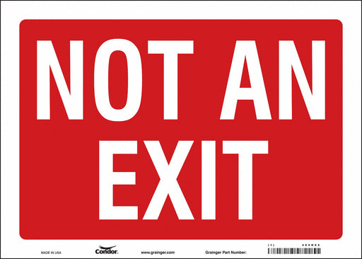 Safety Sign 10 in x 14 in Vinyl