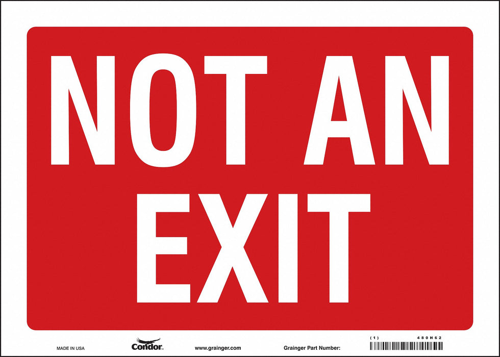 Safety Sign 10 in x 14 in Vinyl