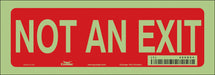 Safety Sign 3 1/2 in x 10 in Glow Vinyl
