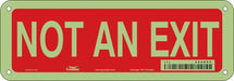 Safety Sign 3 1/2 x 10 in Polyethylene