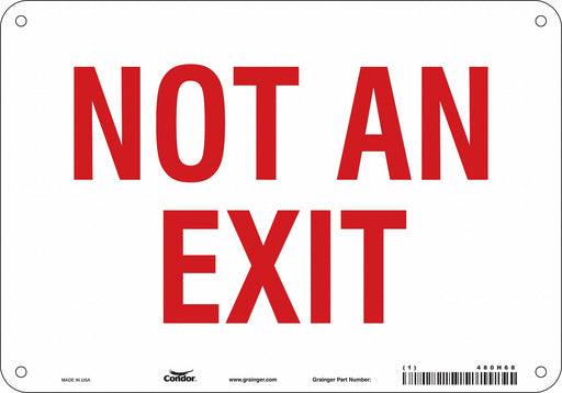 Safety Sign 7 in x 10 in Aluminum