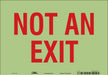 Safety Sign 7 in x 10 in Glow Vinyl