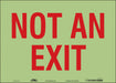 Safety Sign 10 in x 14 in Glow Vinyl
