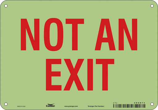 Safety Sign 7 in x 10 in Polyethylene