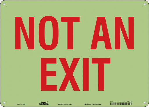 Safety Sign 10 in x 14 in Polyethylene
