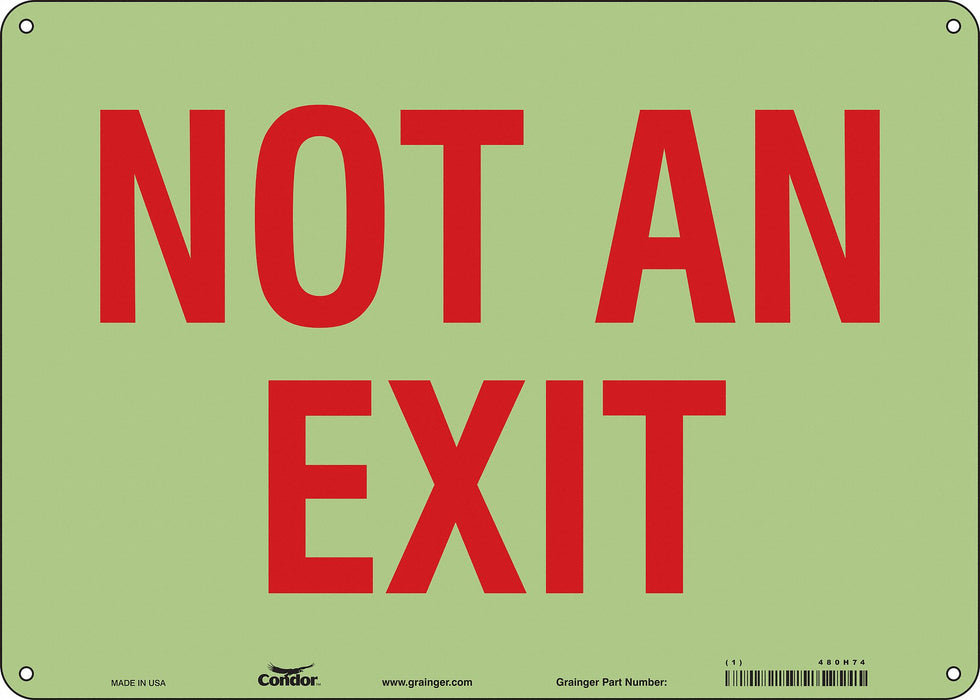 Safety Sign 10 in x 14 in Polyethylene