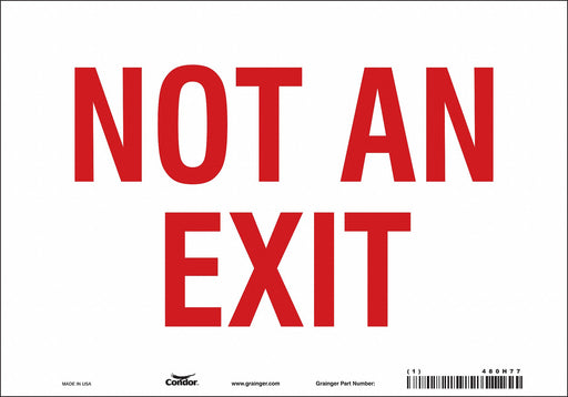 Safety Sign 7 in x 10 in Vinyl