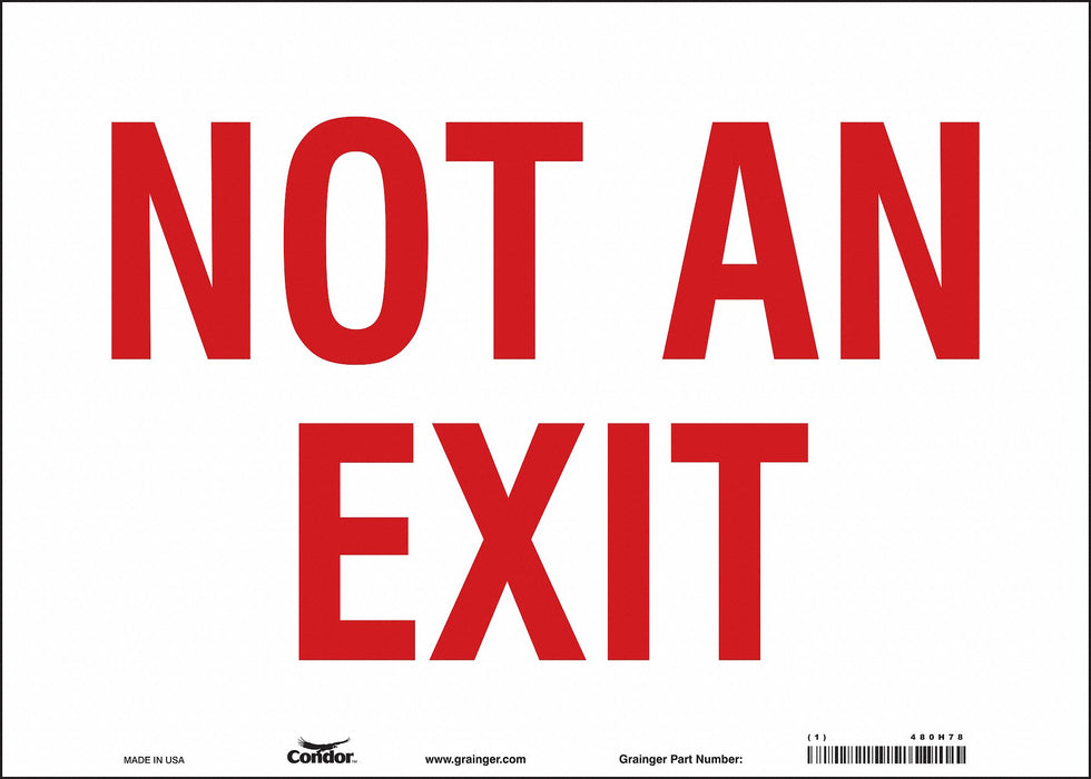 Safety Sign 10 in x 14 in Vinyl