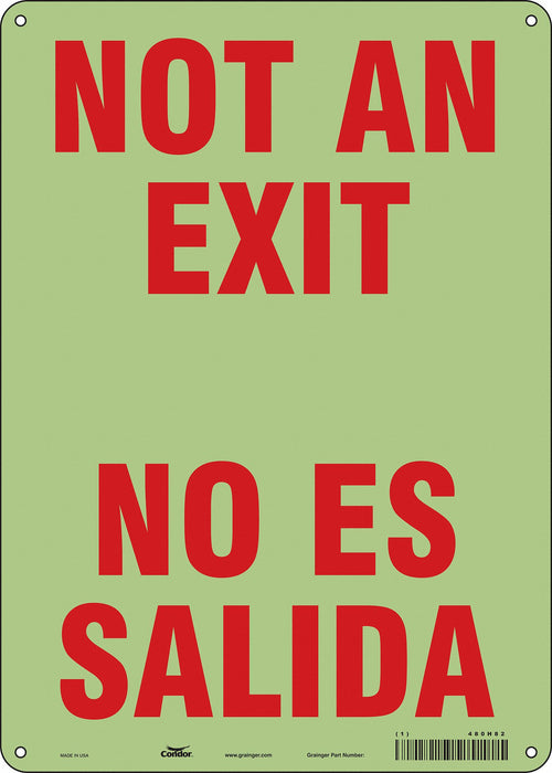Safety Sign 14 in x 10 in Polyethylene