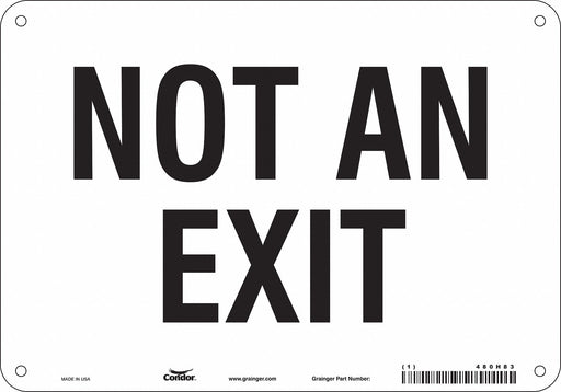 Safety Sign 7 in x 10 in Aluminum