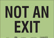 Safety Sign 10 in x 14 in Glow Vinyl