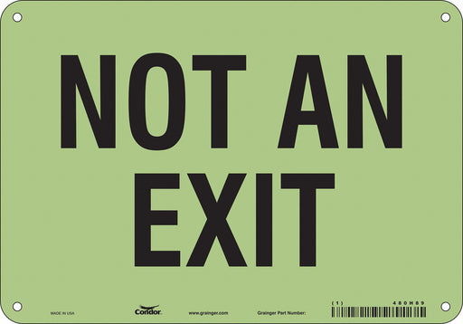 Safety Sign 7 in x 10 in Polyethylene
