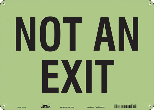 Safety Sign 10 in x 14 in Polyethylene