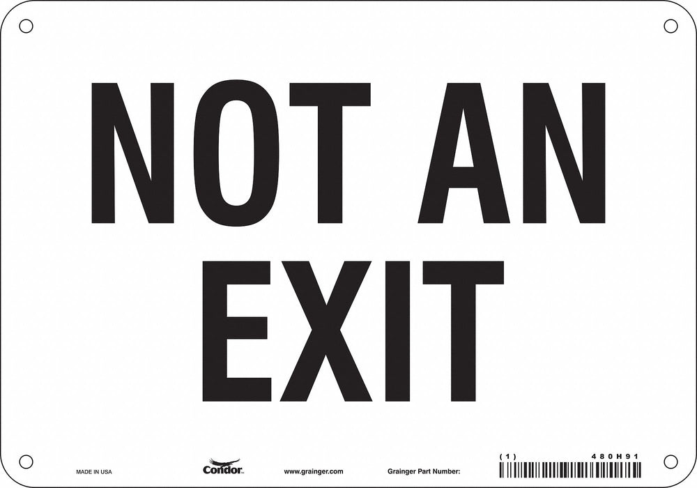 Safety Sign 7 in x 10 in Polyethylene