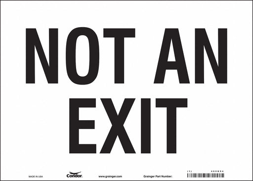 Safety Sign 10 in x 14 in Vinyl