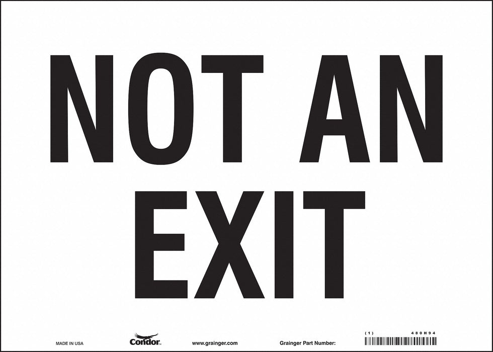 Safety Sign 10 in x 14 in Vinyl