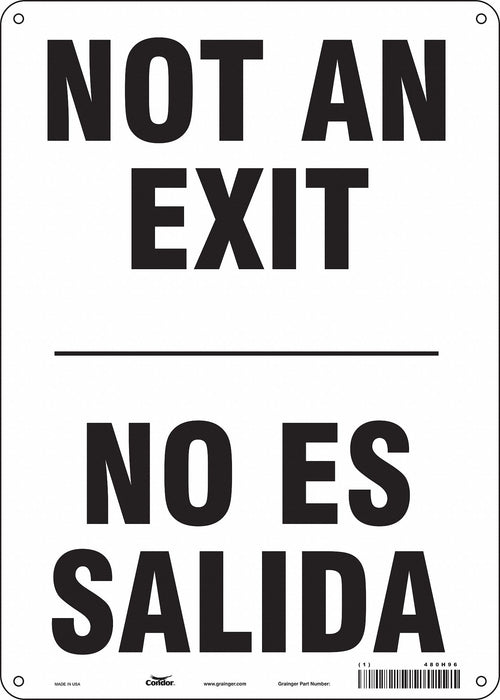Safety Sign 14 in x 10 in Aluminum