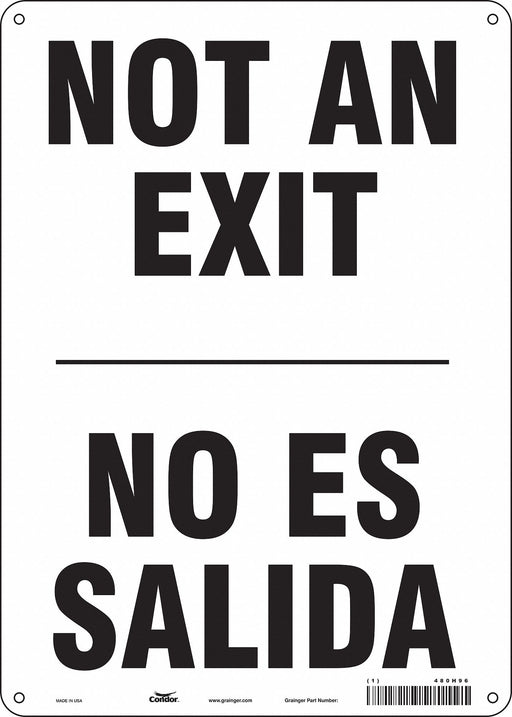 Safety Sign 14 in x 10 in Aluminum