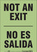 Safety Sign 10 in x 7 in Glow Vinyl
