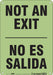 Safety Sign 10 in x 7 in Polyethylene