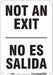 Safety Sign 10 in x 7 in Polyethylene