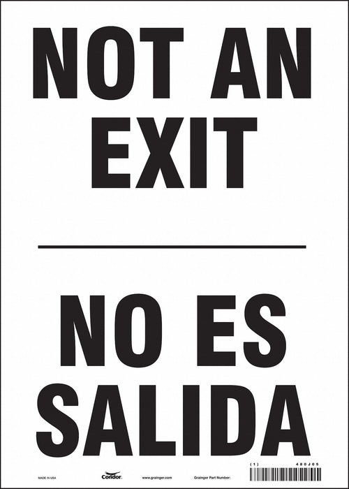 Safety Sign 14 in x 10 in Vinyl