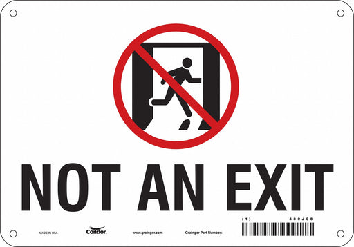 Safety Sign 7 in x 10 in Polyethylene
