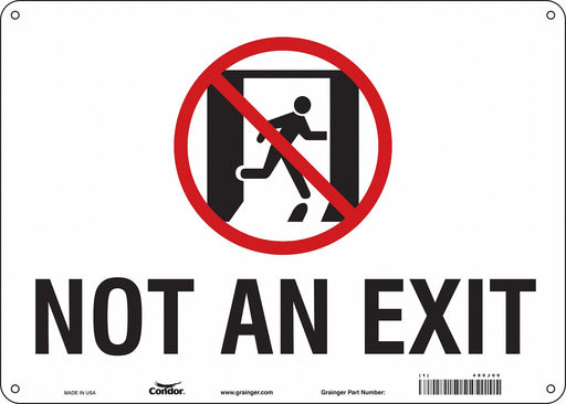 Safety Sign 10 in x 14 in Polyethylene