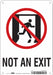 Safety Sign 10 in x 7 in Aluminum