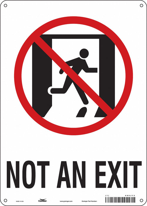 Safety Sign 14 in x 10 in Aluminum